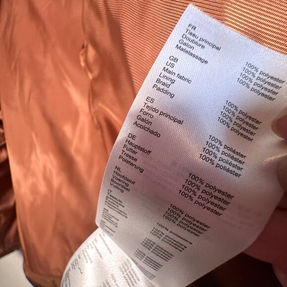 Maje Gueli Caramel Hooded Puffer Jacket Quilted Coat - Picture 9 of 11